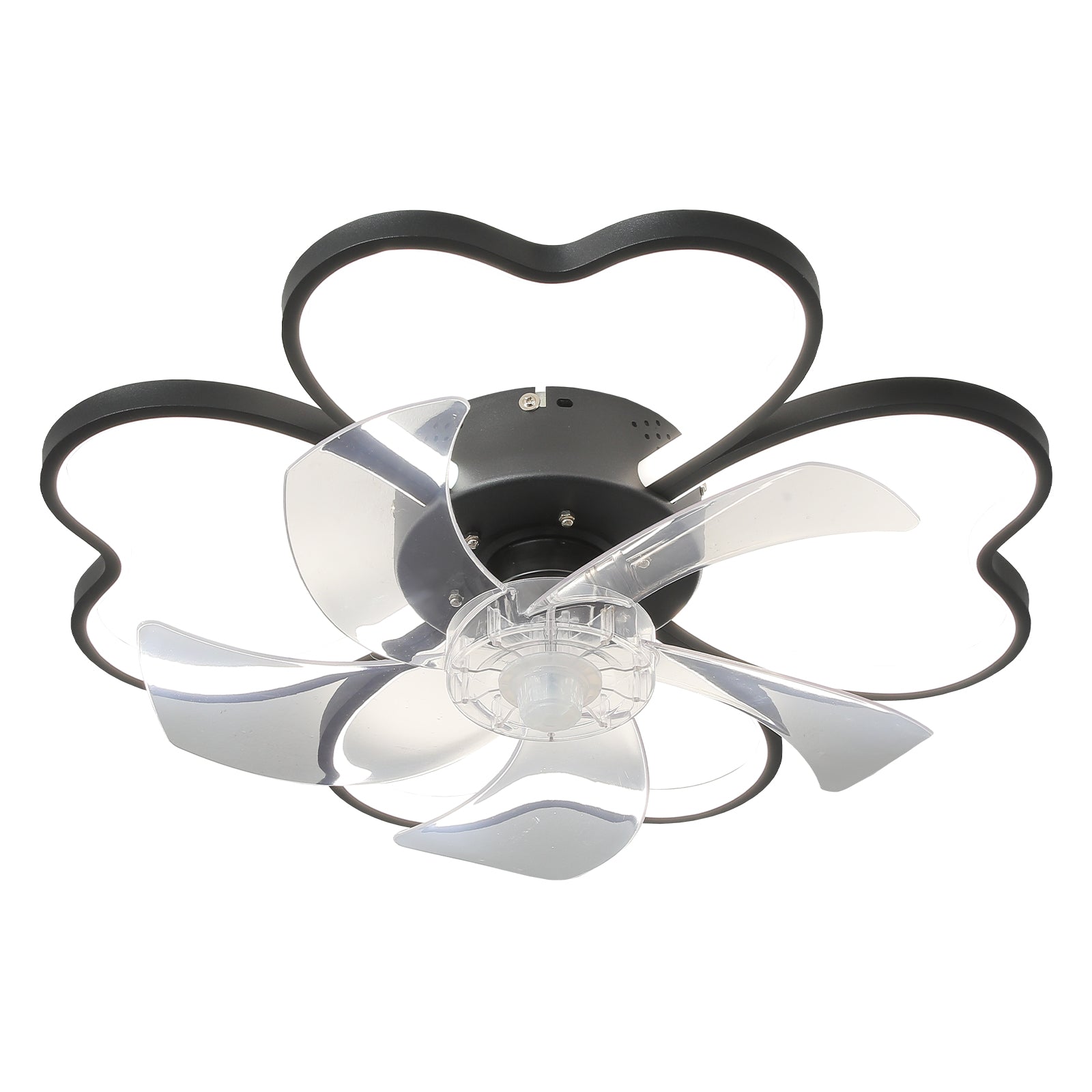 Teresa Modern 3-Color Dimmable Flower Shape Ceiling Light Fan with Remote Control,Timing 3 Gear Speeds Fan Ceiling Lamp