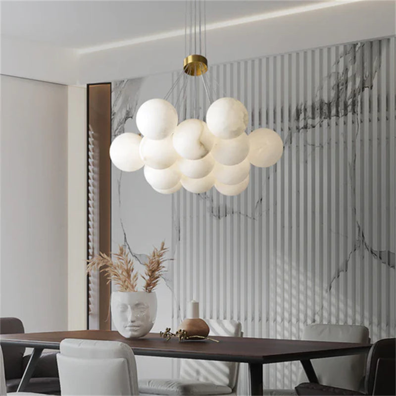Mancy Modern Creative Alabaster  ball chandelier