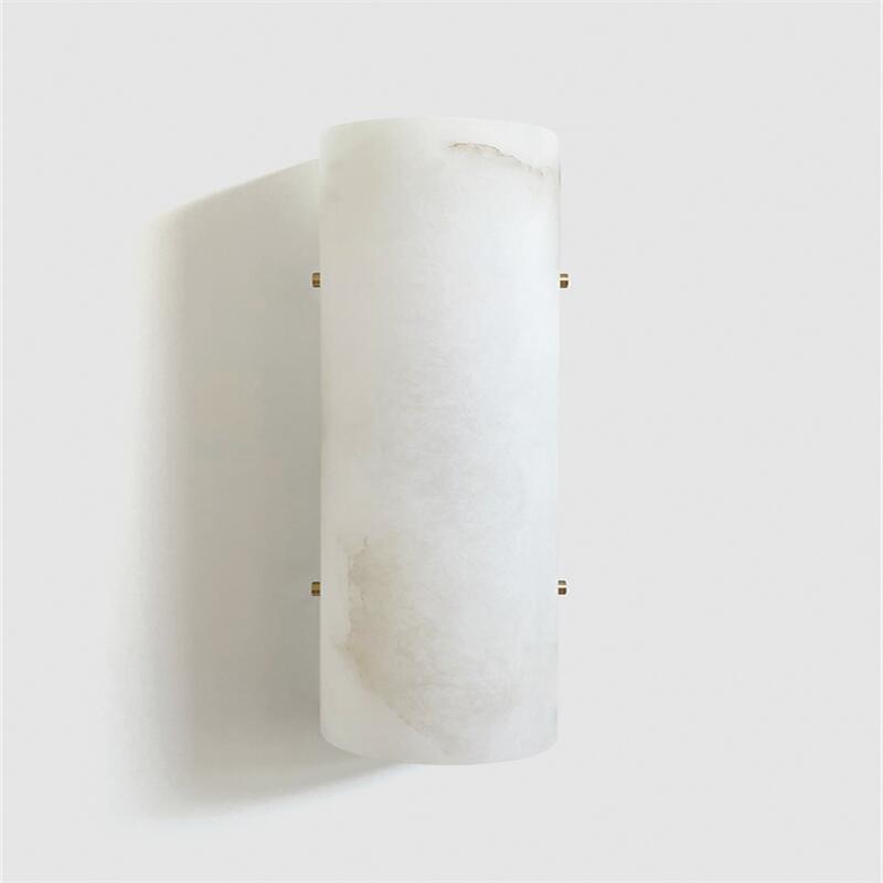 Murray Contemporary Domo 101A Alabaster Wall Sconce, Wall Lamp For Bedroom