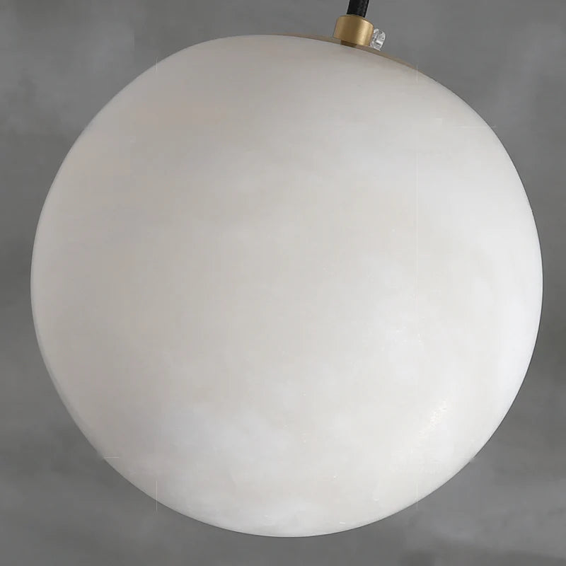 Hansa Alabaster Ball Pendant Light, Island Mini Pendant Light