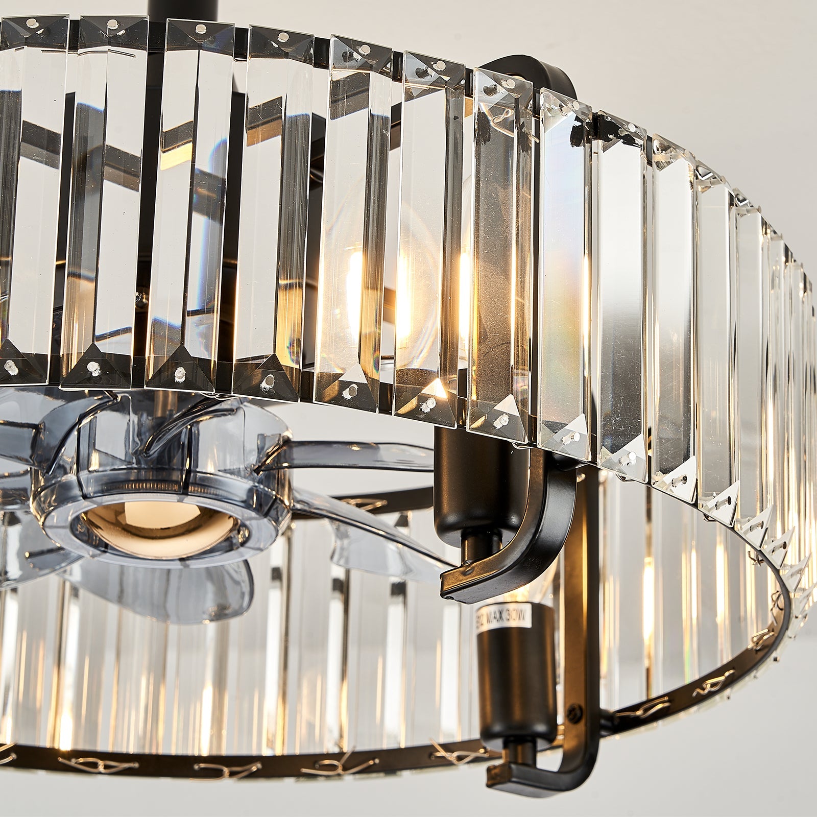 Arturo Modern 6-Speed Ceiling Fan Light: Reverse, Timer, Natural Wind, 30W, E12 x4