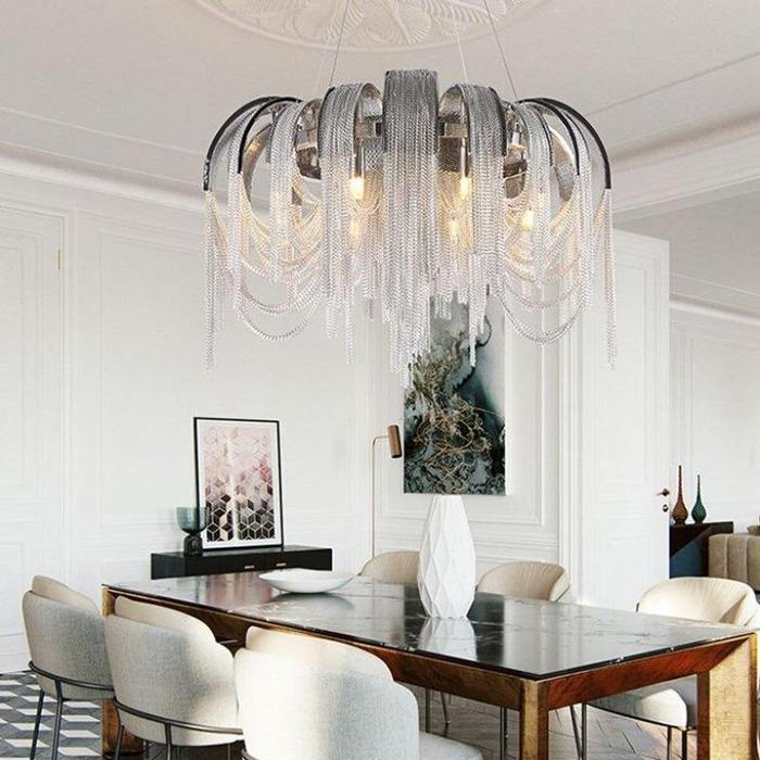 chandelier kitchen table