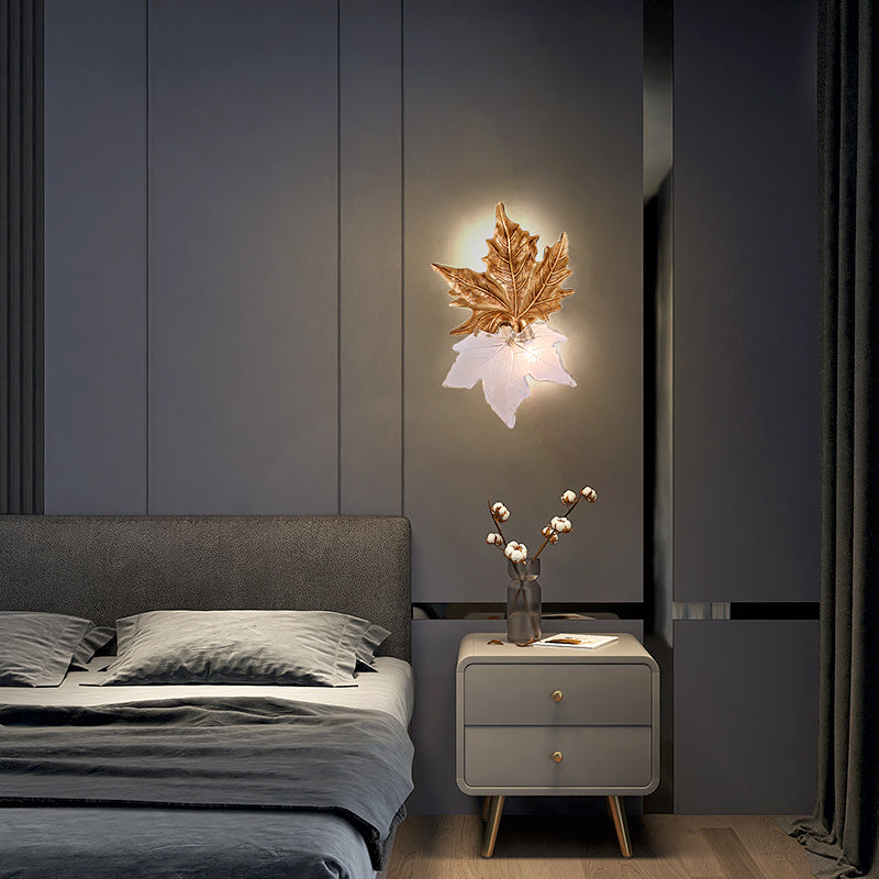 wall sconce over bed