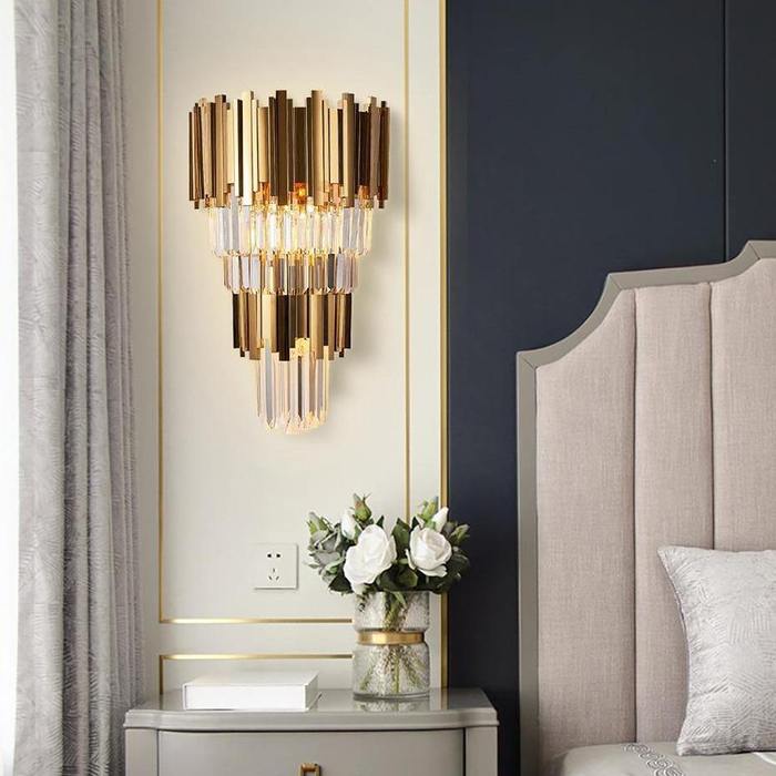 wall sconce over bed