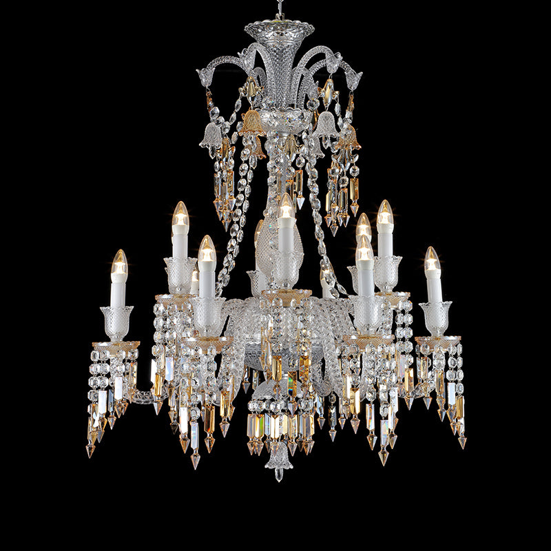 Qearl 12 Lights Classic Chandelier(without Shade)