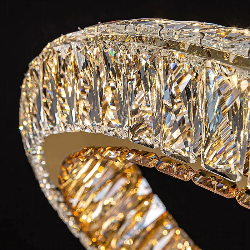 Emilia Modern Crystal Ring Round Chandelier