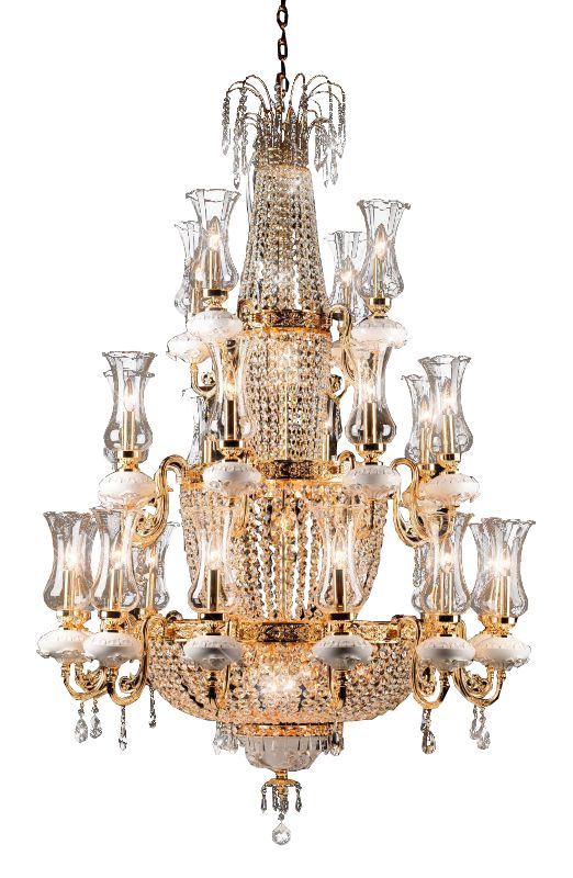 Celestial Luxury Empire Multi-tiered Crystal Round Chandelier For Staircase